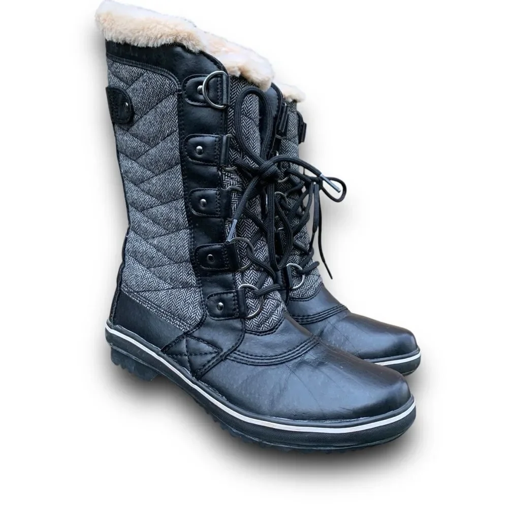 Jambu Lorna Duck Insulated Winter Boots Vegan Water Resistant Women’s Size 7